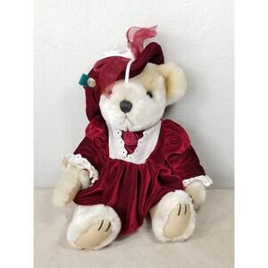 The Brass Button Pearl 11" Pickford Teddy Bears 1985 Stuffed Animal Vintage